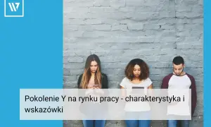 Milenialsi roczniki, młodzi ludzie zapatrzeni w telefony, czekają na rynku pracy.