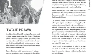 Młodzi ludzie protestują, domagając się swoich praw. Prawa dziecka to niezbywalne prawa człowieka, chroniące i wspierające rozwój każdego dziecka.