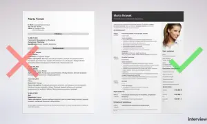 CV Marty Nowak z sekcją "Kluczowe umiejętności", gdzie wymieniono m.in. zarządzanie sprzedażą i budowanie relacji B2B, co świadczy o jej zainteresowaniach w CV.