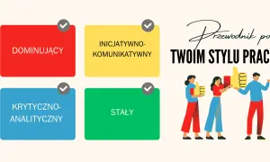 Przewodnik po stylu pracy: cechy osobowości Dominujący, Inicjatywno-komunikatywny, Krytyczno-analityczny, Stały.