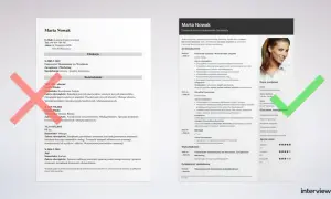 CV Marty Nowak, Koordynatorki Sprzedaży. Jej wykształcenie i doświadczenie wskazują na poziom zaawansowany (intermediate).