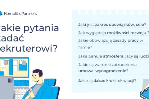 Jakie pytania zadać rekruterowi? Poznaj kluczowe kwestie dotyczące obowiązków, rozwoju, atmosfery i warunków zatrudnienia.
