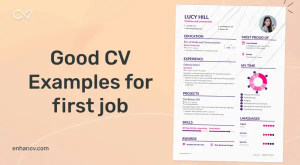 Przykładowe CV z sekcjami: doświadczenie, umiejętności, edukacja, projekty, języki.