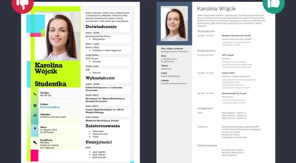 Karolina Wójcik, studentka finansów, szuka pracy. Jej hobby to matematyka i taniec, co może być atutem w CV.