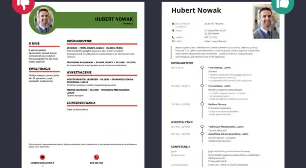 CV spawacza Huberta Nowaka: doświadczenie, kwalifikacje i wykształcenie. Jak napisać CV, by wyróżnić się na rynku pracy.