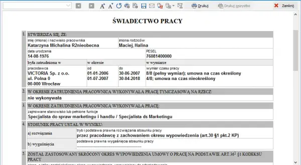 Czy można wystawić świadectwo pracy w trakcie zatrudnienia? Odpowiedzi