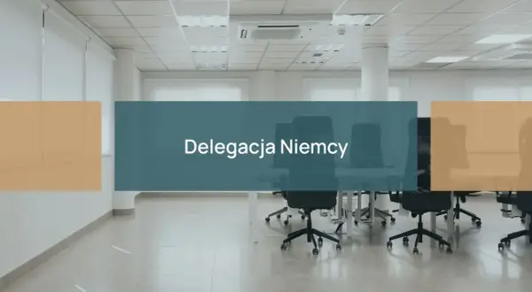 Puste biuro w Niemczech, gotowe na delegację. Może czas na zdrową dietę?
