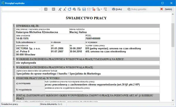 Czy można wystawić świadectwo pracy w trakcie zatrudnienia? Odpowiedzi