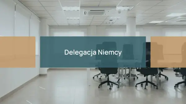 Puste biuro w Niemczech, gotowe na delegację. Może czas na zdrową dietę?
